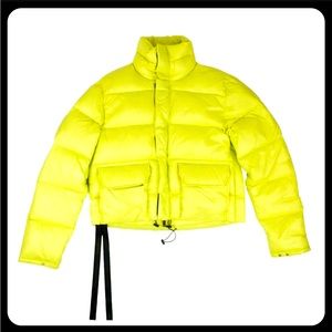 Unravel Project neon puffer jacket